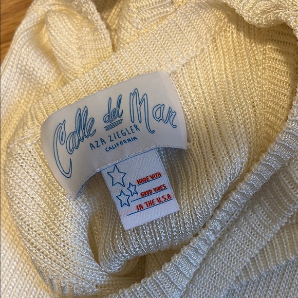 Cream Ribbed Tank Top - Picture 3 of 4